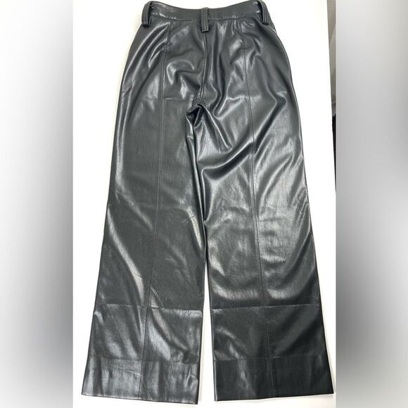 Revolve 7 For All Mankind Vegan Leather Easy Trousers - Picture 4 of 14